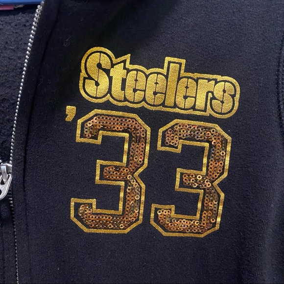 VS Pink Pittsburgh Steelers Zip Up - Picture 5 of 10
